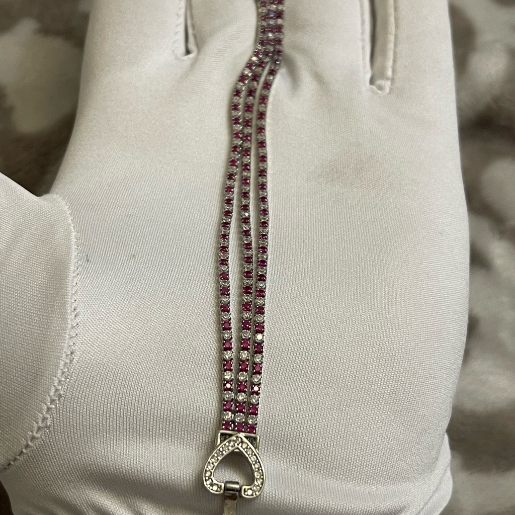 Elegant Sterling Silver 925 Bracelet With Zircon Gemstone Ladies